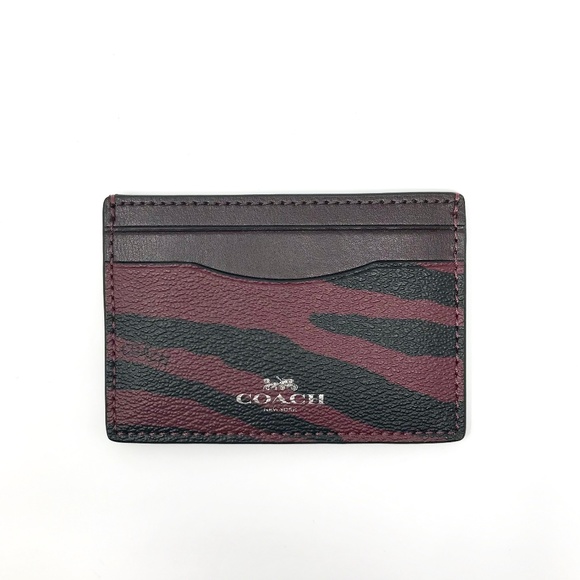 Coach Accessories - COACH Flat Card Case **TIGER** Print NWT